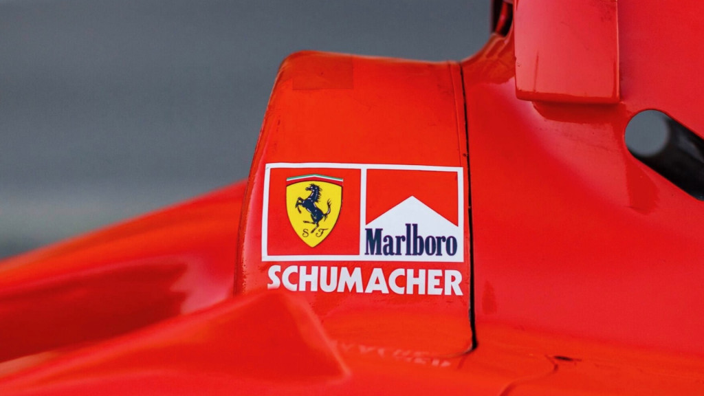 1998 Ferrari F300 chassis 187 driven by Michael Schumacher (photo via RM Sotheby's)