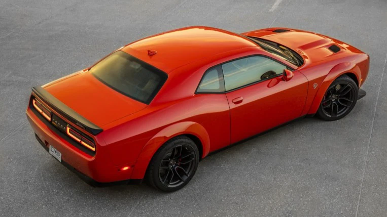 The 2022 Dodge Challenger SRT Hellcat in orange