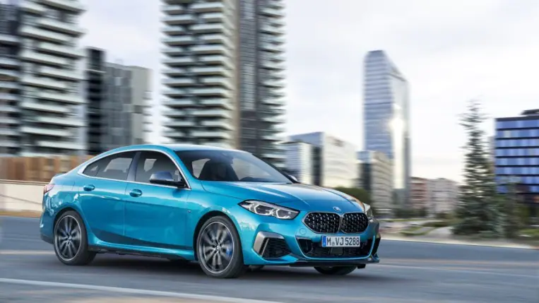 The 2023 BMW 2-Series Gran Coupe seen from a front quarter angle