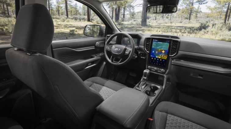 The interior of the 2024 Ford Ranger