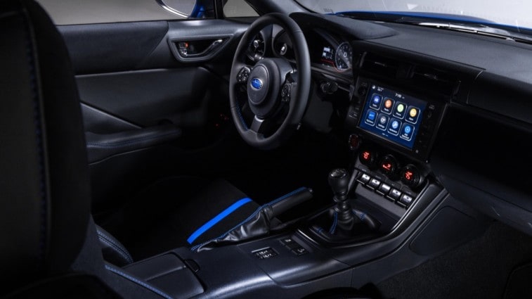 The interior of he 2024 Subaru BRZ tS 
