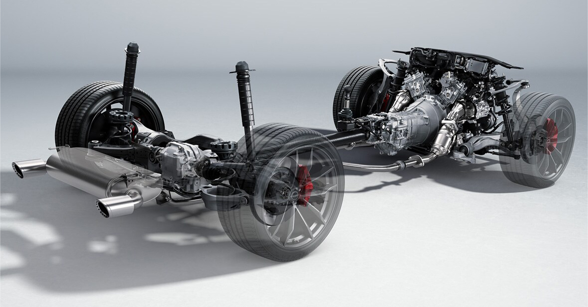 Diagram of the 2023 Nissan Z chassis