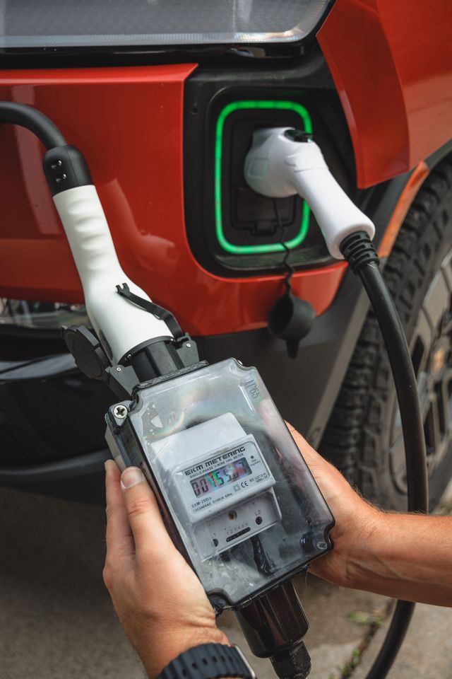 inline electrical meter to test ev chargers