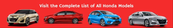 Complete List of All Honda Car Models