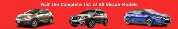Complete List of All Nissan Car Models