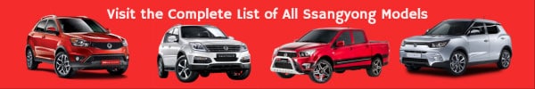 Complete List of All Ssangyong Car Models