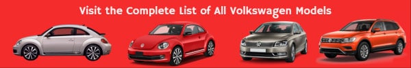 Complete List of Volkswagen Car Models