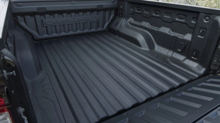 The bed of the 2023 GMC Canyon